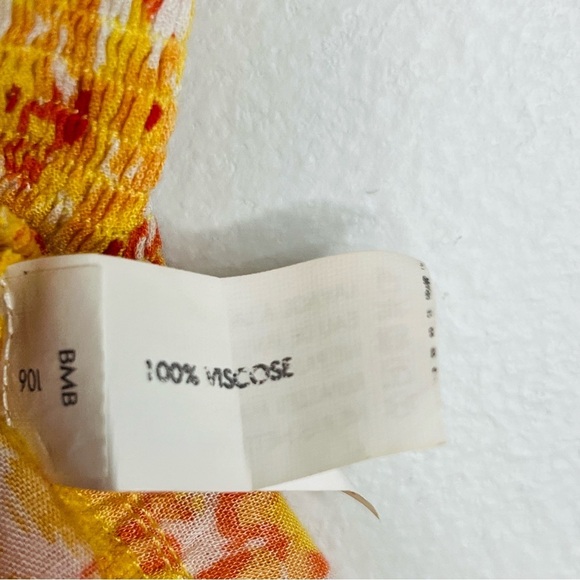 Poupette St Barth Camila Mini Dress Yellow Hortensia M - Picture 6 of 8